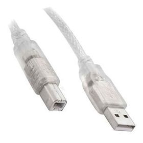 S-Link SL-U2005 USB 2.0 5 mt Şeffaf Yazıcı Kablo