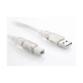 S-Link SL-U2005 USB 2.0 5 mt Şeffaf Yazıcı Kablo