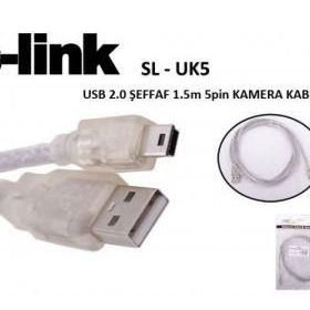 S-LINK SL-UK5 1.5 M USB 2.0 USB KABLOSU