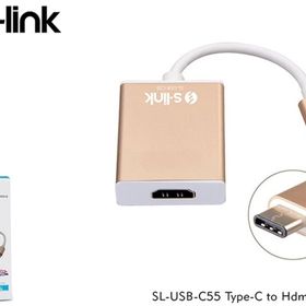 S-Link SL-USB-C55 Type-C to Type-C To HDMI Adaptör