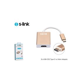 S-Link SL-USB-C55 Type-C to Type-C To HDMI Adaptör