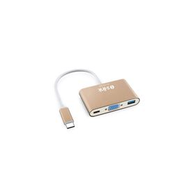S-Link SL-USB-C66 Type-C To VGA+Usb3.0+Pd Kablo