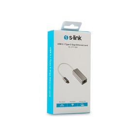 S-Link SL-UTY1005 Type-C To RJ45 10 100 1000M Gıgabıt Ethernet