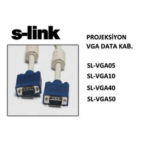 S-Link SL-Vga50 50 Mt Projeksiyon Vga Data Kablosu