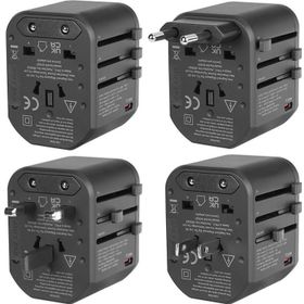 S-Link SL-WL20PD 2-USB 2.4A + PD 20W Yedek Akım Sigortalı 100-240V Universal Çevirici Priz Adaptör