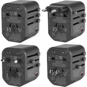 S-Link SL-WL20PD 2-USB 2.4A + PD 20W Yedek Akım Sigortalı 100-240V Universal Çevirici Priz Adaptör