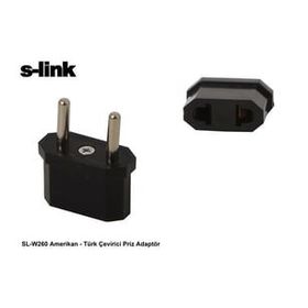 S-Link SLW260 Amerikan Türk Priz Çevirici Adaptör