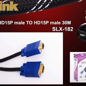 S-Link SLX-182 30 M Erkek/Erkek Vga Kablosu