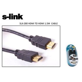 S-Link SLX-280 1.5 Mt Gold Kılıflı HDMI Kablo