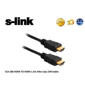 S-Link SLX-280 1.5 Mt Gold Kılıflı HDMI Kablo