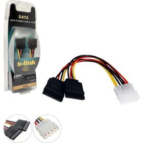 S-link SLX-312 İkili Sata Power Kablo