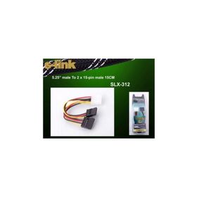 S-link SLX-312 İkili Sata Power Kablo