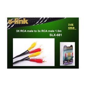 S-LINK SLX-681 1.5 MT 3RCA/3RCA KABLO