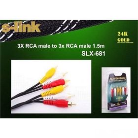 S-LINK SLX-681 1.5 MT 3RCA/3RCA KABLO