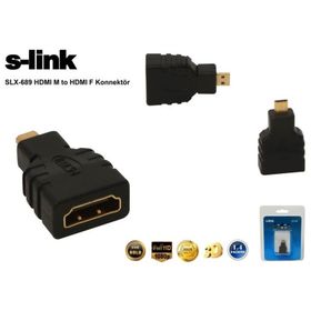 S-Link SLX-689 Micro HDMI M to HDMI F Konnektör