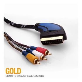 S-Link SLX-931 5 Mt Gold Scart Kablo