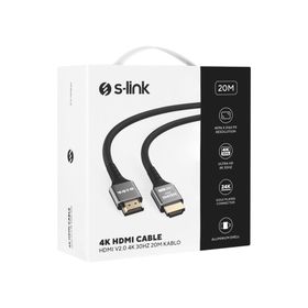 S-Link SLX-HD4K20 19+1 20 mt Metal V2.0 4K 4096x2160 30 Hz HDMI To HDMI Kablo