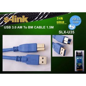 S-Link SLX-U35 USB 3.0 1.5 mt Yazıcı Kablosu