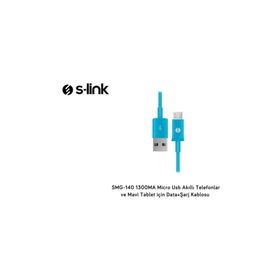 S-Link SMG-140 1.3A Micro USB Pembe Şarj Kablosu