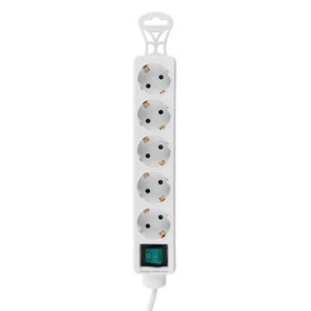 S-Link SPG-F05 Beyaz 1.5 mt Kablo 306 Joulez 5 Soket Akım Korumalı Priz