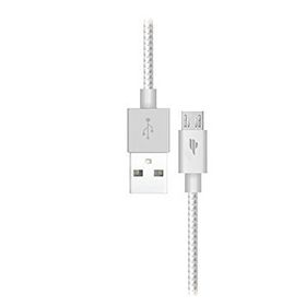 S-Link SW-A5 Micro USB 1 m Silver Data + Şarj Kablosu