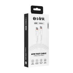 S-Link SW-C135 2 m 3A Type-C to Type-C Hızlı Data ve Şarj Kablosu