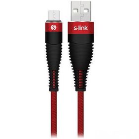 S-link SW-C585 1.2M 3A Micro Usb Kırmızı Şarj Kablosu