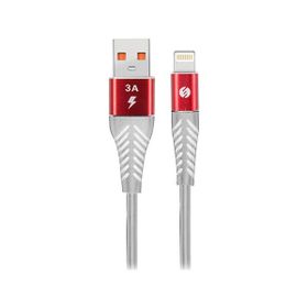 S-Link SW-C665 Kırmızı Beyaz 1.2 mt 3A Lightning Şarj Kablosu