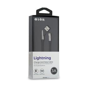 S-Link SW-C670 Gri Kırmızı Şarj Kablosu