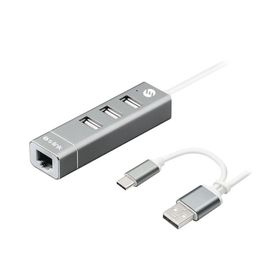 S-Link SW-U222 Swapp Type-C USB 2.0 10-100 Mbps 3 Port USB Ethernet Adaptör