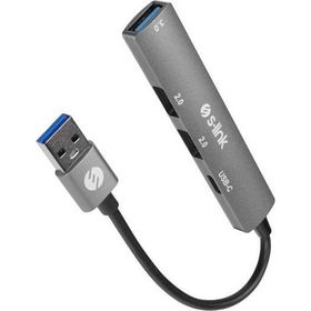 S-Link SW-U322 USB3.0 to 2xUSB 2.0 1xUSB3.0 1xType-C Metal USB Hub