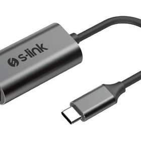 S-Link SW-U514 Gri Metal Type-C to VGA Adaptör