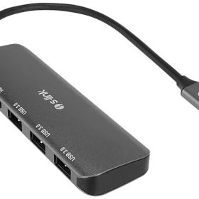 S-Link SW-U518 Gri Metal USB 3 to 3-USB 3.0 1-Type-C PD 1-4K HDMI Adaptör