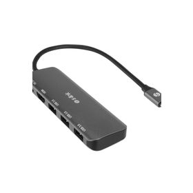 S-Link SW-U518 Gri Metal USB 3 to 3-USB 3.0 1-Type-C PD 1-4K HDMI Adaptör