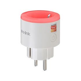 S-Link Swapp SL-03 Tekli Beyaz Akım Korumalı Priz