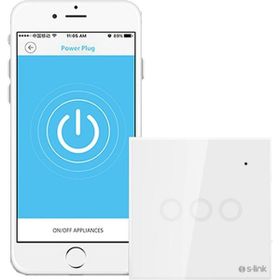 S-link Swapp SL-EG33 Kablosuz ve Dokunmatik 3'lü Wifi Tuya Destekli Aydınlatma Anahtarı