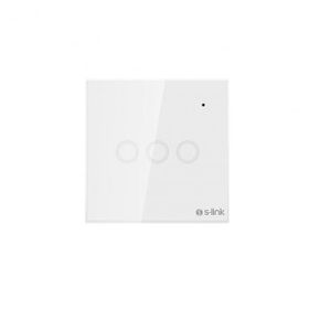 S-link Swapp SL-EG33 Kablosuz ve Dokunmatik 3'lü Wifi Tuya Destekli Aydınlatma Anahtarı
