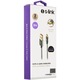 S-Link Swapp SW-A1 Gri Data ve Şarj Kablosu
