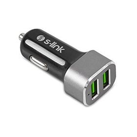 S-Link Swapp SW-AHC36M 2 USB 3.1A Metal Araç Şarj Cihazı