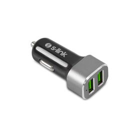 S-Link Swapp SW-AHC36M 2 USB 3.1A Metal Araç Şarj Cihazı