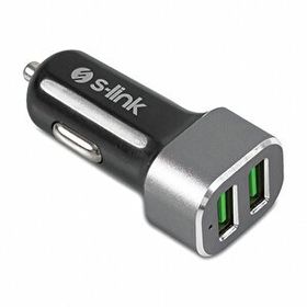S-Link Swapp SW-AHC36M 2 USB 3.1A Metal Araç Şarj Cihazı