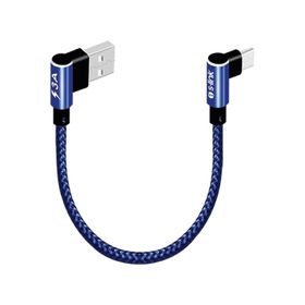 S-Link Swapp SW-C757 3A 15 cm Type-C Lacivert Kılıflı Metal L Kablo