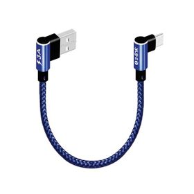S-Link Swapp SW-C757 3A 15 cm Type-C Lacivert Kılıflı Metal L Kablo