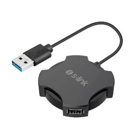 S-Link Swapp SW-U212 Siyah Usb 2.0 4 Port Hub Kablolu Çevirici Adaptör