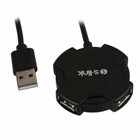S-Link Swapp SW-U212 Siyah Usb 2.0 4 Port Hub Kablolu Çevirici Adaptör