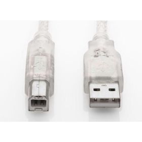 S-Link USB2.0 10M Şeffaf Yazıcı Kablosu