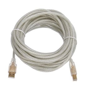 S-Link USB2.0 10M Şeffaf Yazıcı Kablosu