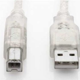 S-Link USB2.0 10M Şeffaf Yazıcı Kablosu