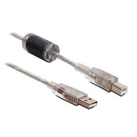 S-Link USB2.0 5M Şeffaf Yazıcı Kablosu