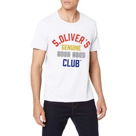 S.Oliver 0100 Erkek Beyaz T-Shirt